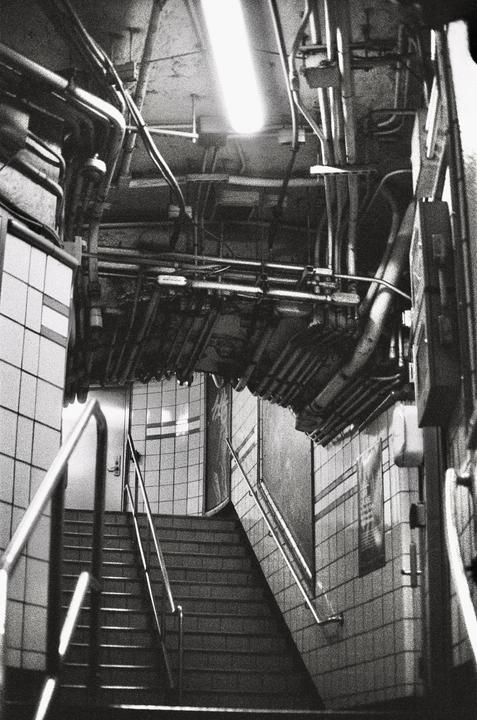 NYC monoliths (ilford delta 3200, Nikon n65 + 50mm f1.8)