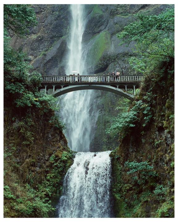 Multnomah Falls, Oregon | Pentax k1000 | Cinestill 800t