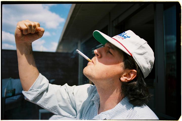 A celebratory cigarette after a passionate “I love drinking” speech. (Nikon F100 - Nikkor 28mm - Portra 400)