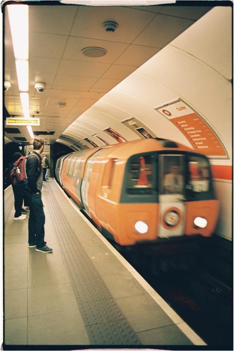 Glasgow Subway, Kelvinhall. [Canon A-1, Portra 400]