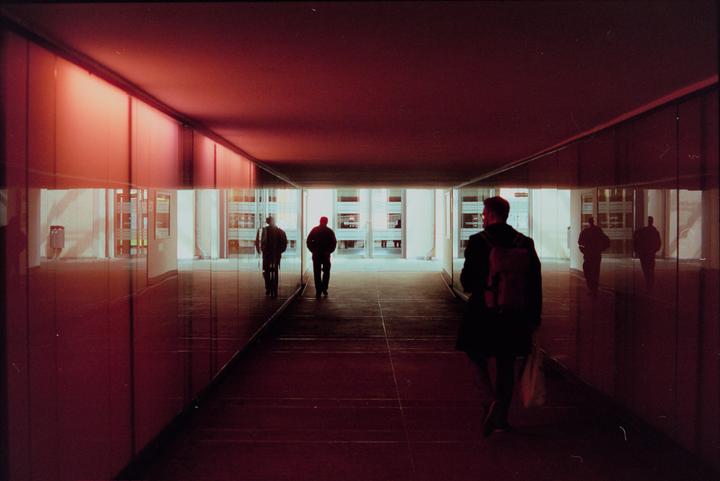 Red and White [Minolta X-700, 50mm, Cinestill 400]