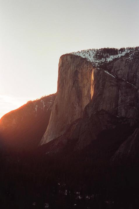 2023 Yosemite Firefall on film [Pentax LX + Cinestill 400D]