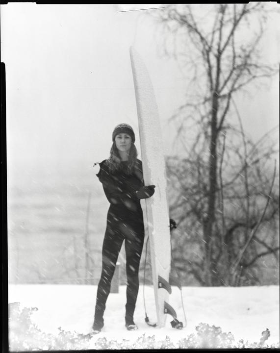 Winter Surf (HP5+, 4x5, Schneider Xenar 300mm f5.6