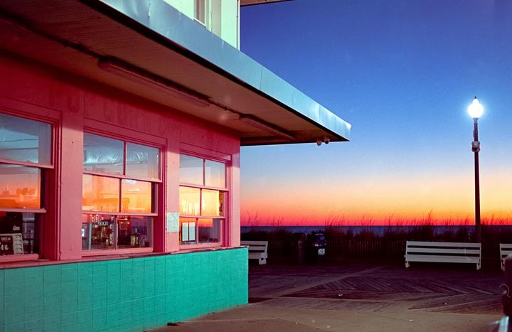 Rehoboth Beach boardwalk. Nikon F5. Tamron 35mm F1. 4. Kodak Portra 400 pushed +1.