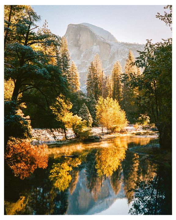 autumn dusting at the postcard spot | minolta CLE + m-rokkor 40mm | portra 400