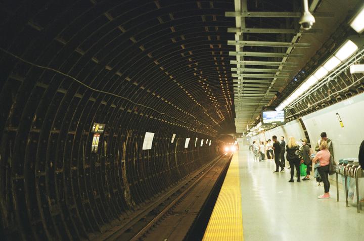 Toronto Subway (Minoltad Maxxum 7000, 50 mm, I think Kodak Gold? could also just be Fujifilm 200 I was using both around the same time)