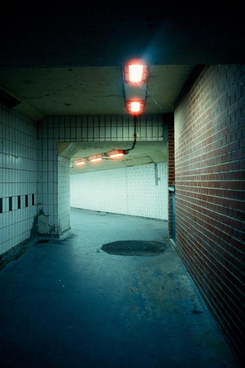 Brighton night walk | Nikon F2 w/24mm f2.8 | Cinestill 800t