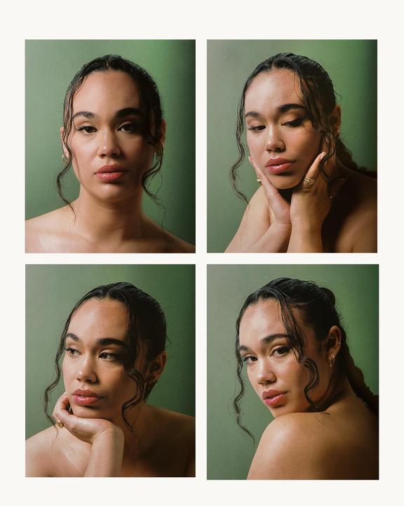 Testing beauty portraits with Sky (Nikon F4 + Nikon 28-85 + Portra 160)