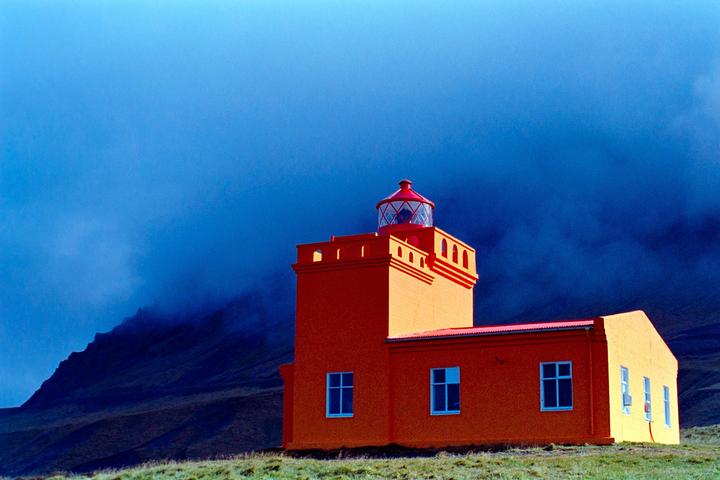 Trollaskagi Lighthouse [Nikon F3 | 50mm f/1.4 | Fuji Pro 400H]