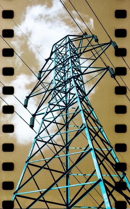 ‘Pylonious’—Lomochrome Turquoise 35mm, Lubitel 166U