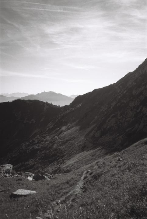 Bavarian mountains with my semi broken Fuji cardia everyday