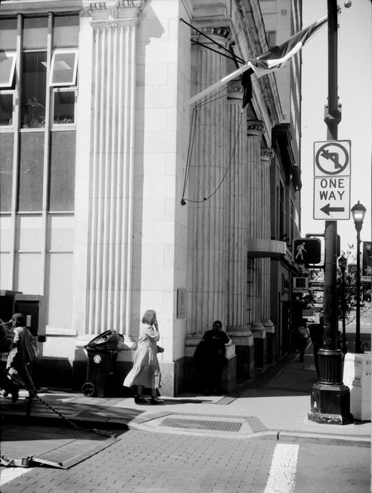 A smoke in front of the Mexican Consultate [Ilford Ortho Plus, Rodinal 1+50]