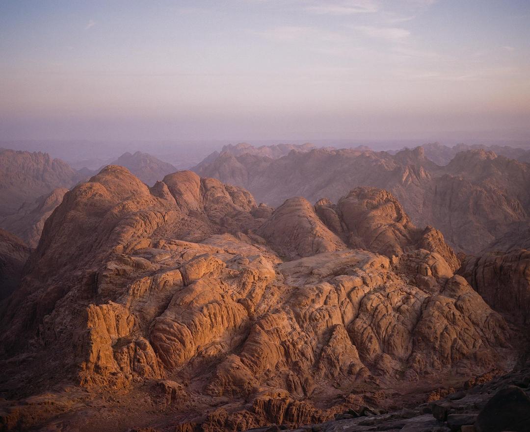 View from Mount Sinai and St Catherine’s monastery on Kodak Gold - Mamiya 7, shot on mamiya 7 with kodak gold 200