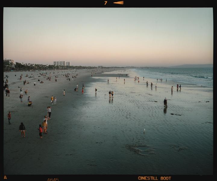 People Watching · Mamiya 7ii 80MM · Cinestill 800T