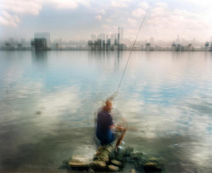 16 exposures of fishing [RB67, 65mm sekor f/4.5, Gold 200]