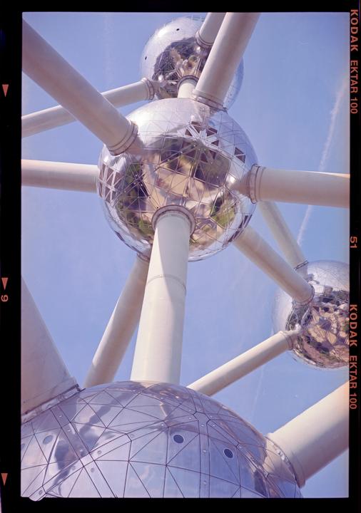 Atoms in Belgium. Fuji GW 690, 90mm, 1:3.5, Kodak Ektar 100