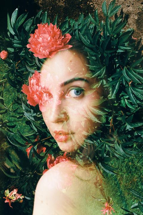 Garden double exposures [ Zenit 122, Mir-1, Kodak Ultra Max 400 ]