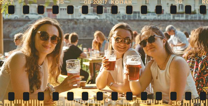 Cheers! (Mamiya 7ii80MM - Kodak Gold 200)