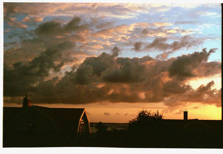 Unedited skies on Portra 400. Spotmatic, Super-Takumar 55mm 1.8.