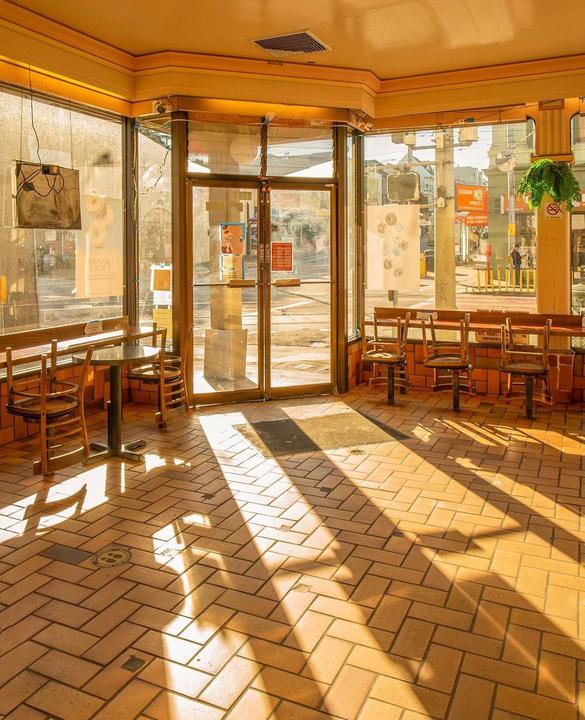 Morning Light Fills a Donut Shop 🍩🌅 [Kodak Gold 200]