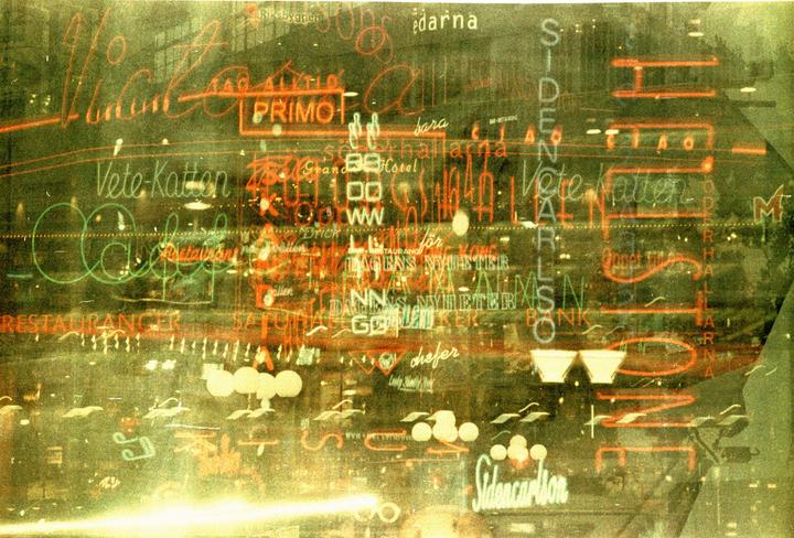 So my MD-4 decided to not work and I didn't notice. Enjoy 36 frames of neon in one. [Nikon F3HP, 50mm F1.8 Series E/135mm F2.8 Series E, ORWO NC500]