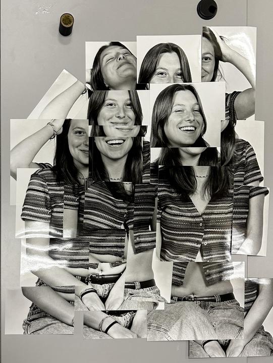 Portrait collage (inspired by David Hockney)