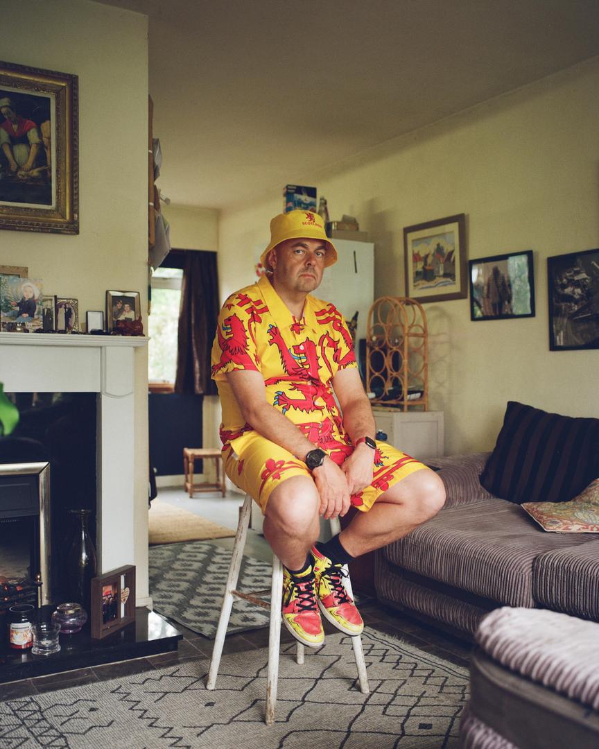 Portrait of Alan at home in Dundee [Mamiya RZ67, 95mm f/3.5, Kodak Gold 200]