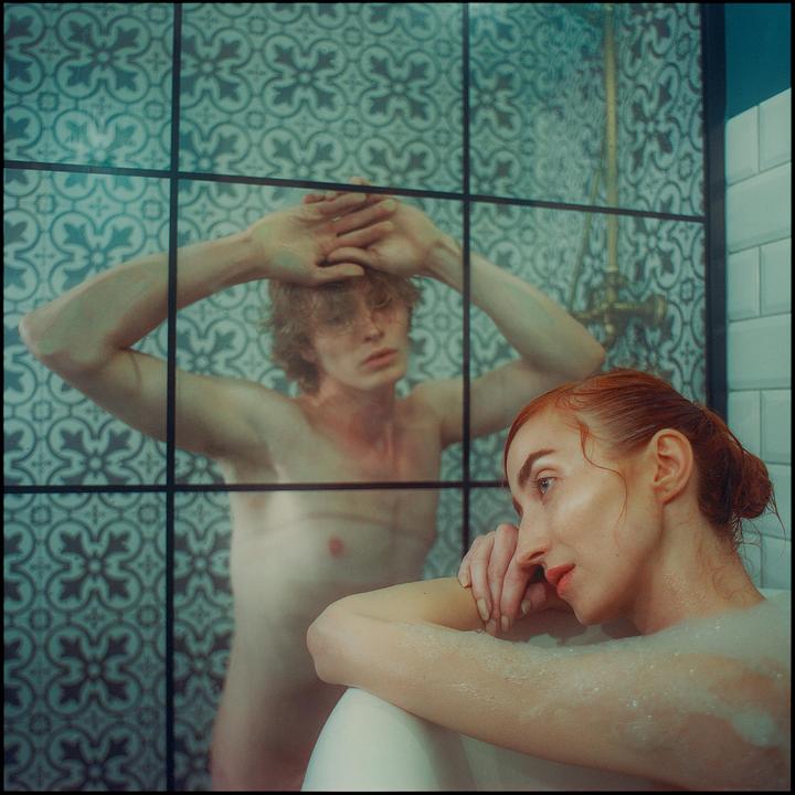 Matthew & Annie | RB67 | CineStill 800T