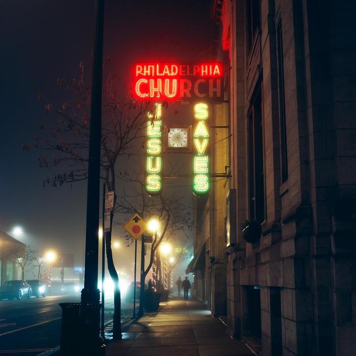 Jesus Saves [Yashica Mat 124G, 80mm, Ektar 100]
