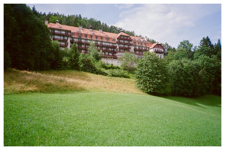 A 'lost place': the former, now deserted Grand Semmering resort [Olympus XA, UltraMax 400]