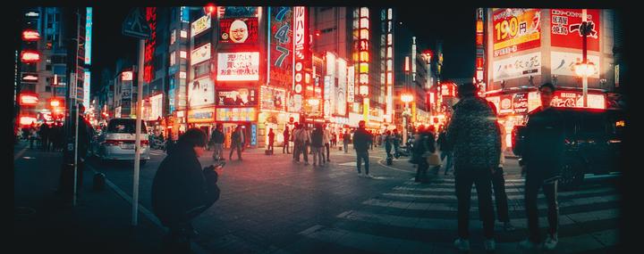 Widelux F7 in Tokyo | Cinestill 800T