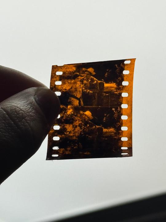 Old film found under floorboards.