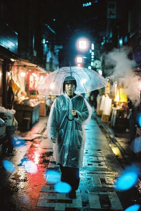 Nikon F1, Cinestill, mix of lens, night Tokyo