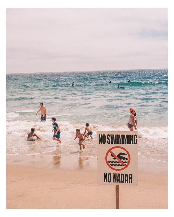 NO SWIMMING | cannon AE-1 | Kodak Portra 400