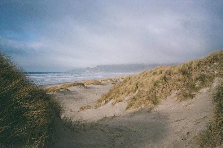 Soft Beach // Nikon Action Touch / 35mm AF / Portra 400 //