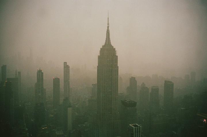 NYC skyline on film