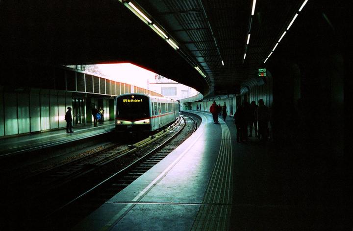 Austrian Metro | Olympus mju & cinestill 800