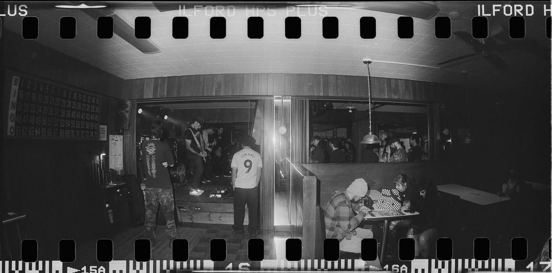 I’m hooked on fisheye sprocket shots (Pentax 67/HP5), shot on pentax 67 with ilford hp5 plus