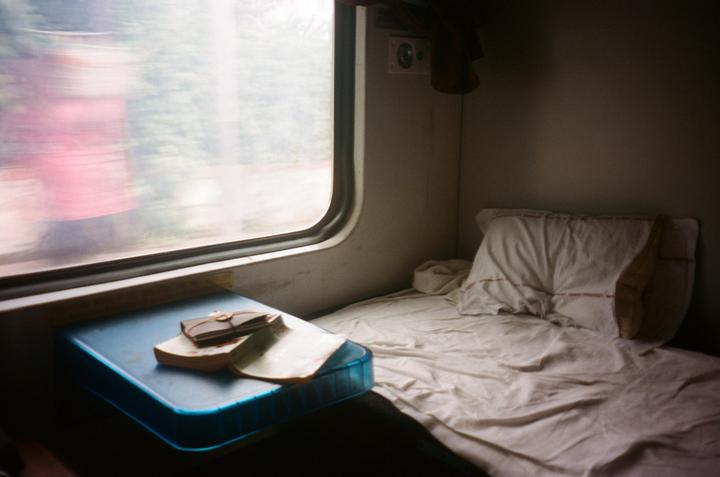 A train journey I think about often. (Olympus Mju - Portra 400)