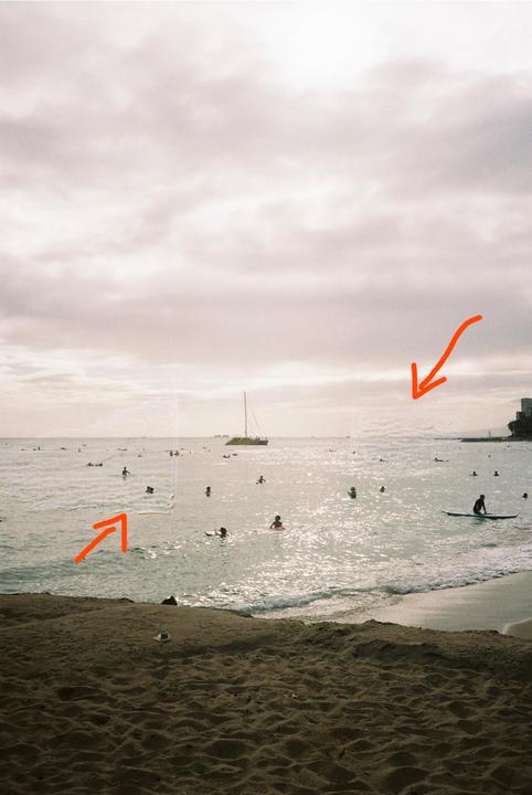what are these strange marks? Olympus XA2