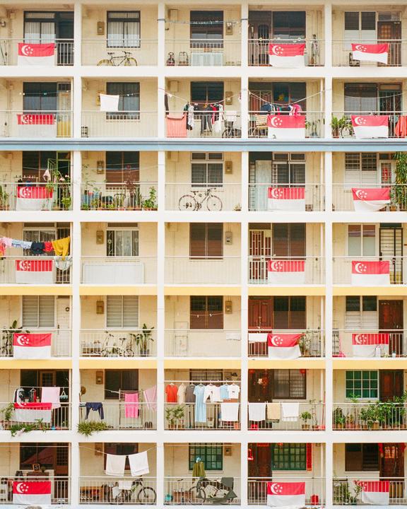 Housing complex, Mamiya 7+65mm f4, portra 400