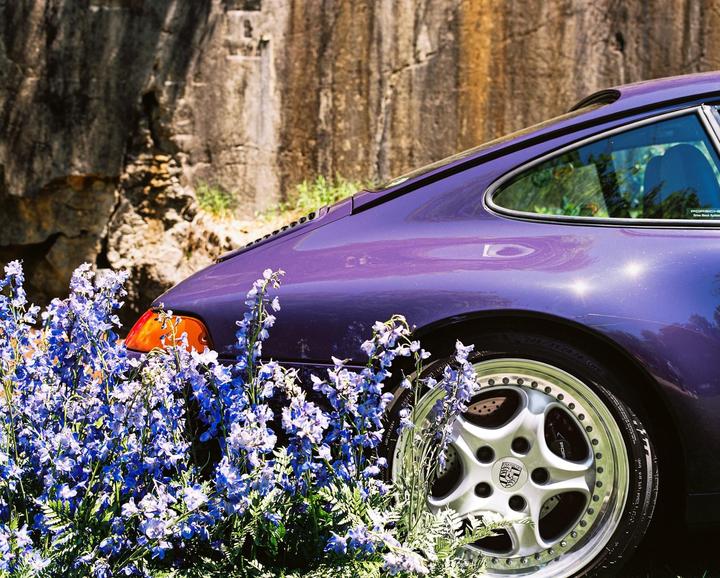 A Couple Porsche’s in the Garden | Kodak Ektar 100 | Fuji GF670 + Nikon f3 w/ Voigtlander 40mm f2
