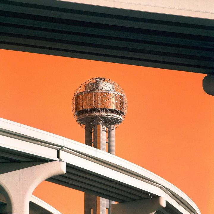Downtown Dallas - Mamiya C220 w/250mm Lens - Lomo Turquoise