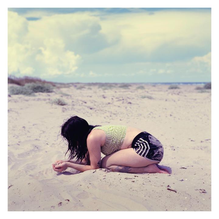 Shell hunting at the beach | Mamiya c330 • E100 • 127 f/3.5 |