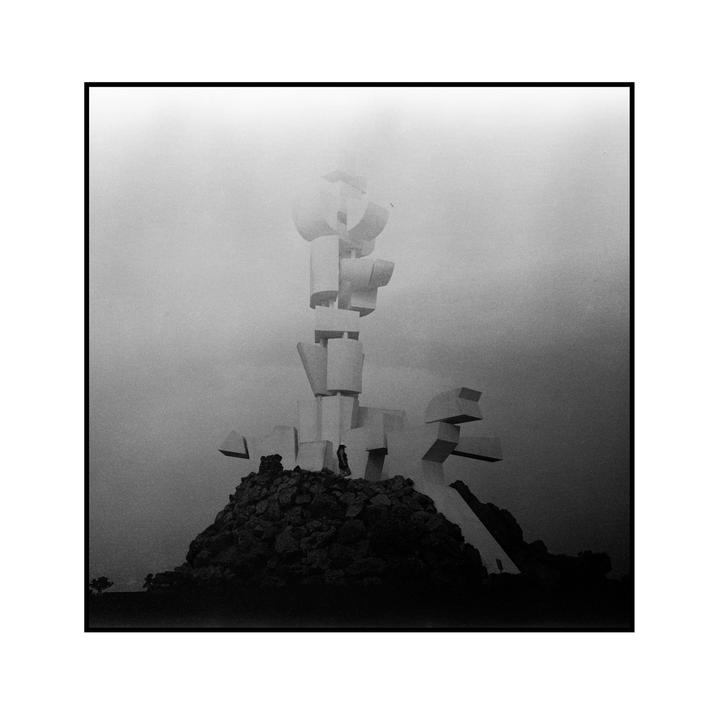 Ilford panF plus 50, fogged and heated, dev in Rodinal 1+50 semi stand Pentacon Six