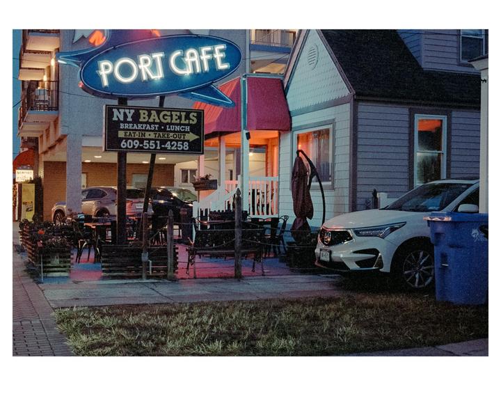Blue hour in wildwood on Portra 400