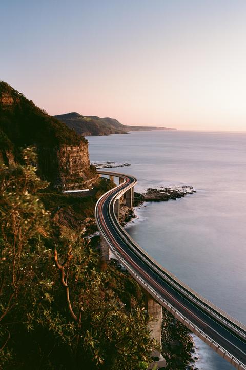 Sea cliff Bridge [RB67, 65mm, Ektar 100]