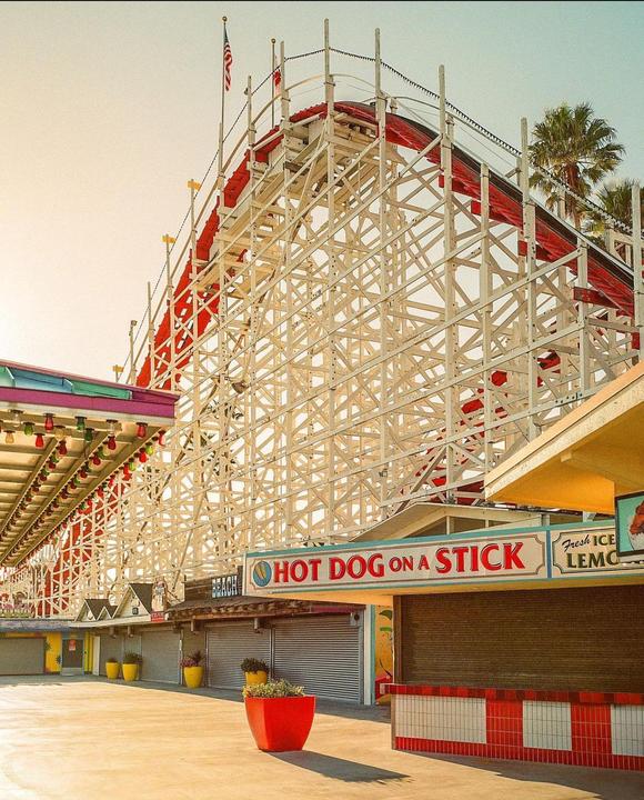 Boardwalk at Sunset 🎢🌅 [Kodak Gold, Fuji GA645]