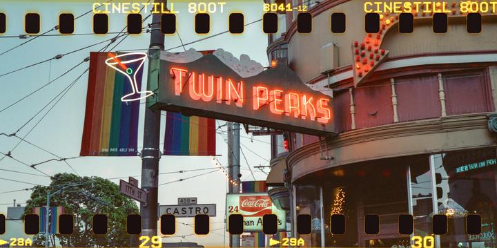 Castro District · Mamiya 7ii 80MM · Cinestill 800T