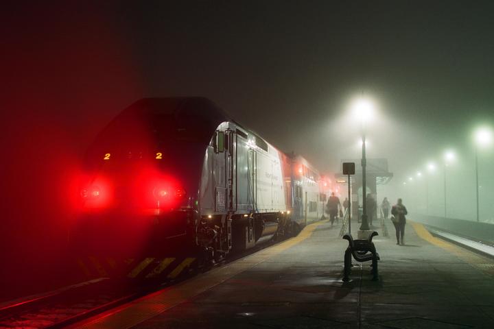 Last train of the night - Canon F1N - 50mm 1.4 - Portra 400
